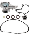 Kickin Timing Belt Kit And Water Pump Seals For 1.6L Engines 1988 1992 Run Smooth With Easy Install Save Some Cash Top Quality Long Life High Power Without Loud Noise On Regular Driving Duties For All Seasons And High Mileage Needs timing belt kit with water pump seals shown with gasket, pulleys, and belt