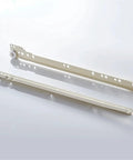 Beefy Steel Drawer Slide Rail Set With Bottom Side Mount Wheel Track For Cabinets Desks And Keyboard Trays Computer Tables And Chutes 20 Inch Length 50 Cm Smooth Rolling Pulley System For Easy Open And Close