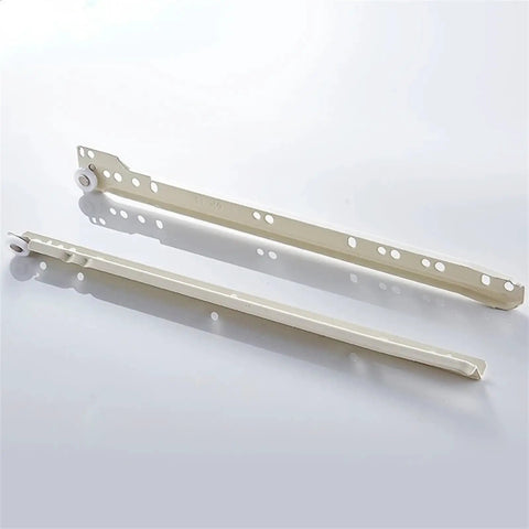 Beefy Steel Drawer Slide Rail Set With Bottom Side Mount Wheel Track For Cabinets Desks And Keyboard Trays Computer Tables And Chutes 20 Inch Length 50 Cm Smooth Rolling Pulley System For Easy Open And Close
