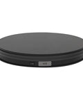 Super Cool Electric Photography Turntable With 22 Pound Heavy Load For Smart Rotating Display Stand On 20 Second Cycle, black ABS material.