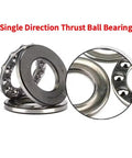 Heavy Duty Thrust Ball Bearing Set Single Direction 20mm Bore 35mm Outer Diameter 10mm Thick Chromium Steel GCr15