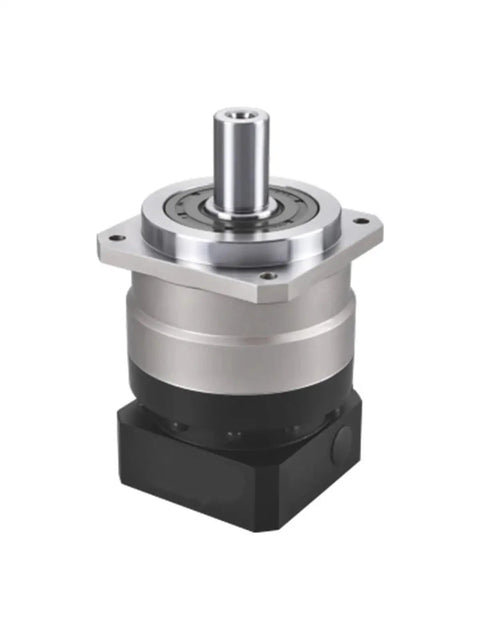 Heavy Duty Helical Planetary Gearbox Reducer Built For Legit High Torque Output And Whisper Quiet Operation In Exact 3:1 And 5:1 Ratios close-up view showing alloy material and compact design.
