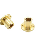 Go To Lead Screw Nut For Trapezoidal Screw Systems, Brass Flange Nut With Right And Left Hand Threads From T10 Through T40, 2Mm To 8Mm Pitch