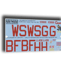 1/48 Scale Avro Lancaster B.III ED666 WS-G Goofy Decal Set For WWII Bomber Model Aircraft 9 Squadron Nose Art