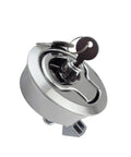 Two Pack 2 Inch Flush Pull Slam Latch With Key Lock For Boat Deck Hatch Doors Marine Use Heavy Duty Durable Stainless Steel Anti Corrosion Locking Latch One Quarter Inch