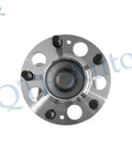 Top view of a rear wheel hub bearing assembly, compatible with Pair Of Rear Wheel Hub Bearing Assemblies Replacement For 2011 2016 Hyundai Elantra L4 And Compatible With 2012 2017 Veloster 2013 2017 Elantra GT 2013 2014 Elantra Coupe And 2014 2018 Kia Forte Forte5.