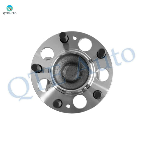 Top view of a rear wheel hub bearing assembly, compatible with Pair Of Rear Wheel Hub Bearing Assemblies Replacement For 2011 2016 Hyundai Elantra L4 And Compatible With 2012 2017 Veloster 2013 2017 Elantra GT 2013 2014 Elantra Coupe And 2014 2018 Kia Forte Forte5.