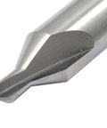 HHIP carbide combined drill and countersink bit, #2 x 2, USA made, tip close-up