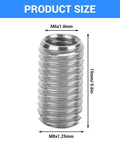 10 Pack Stainless Steel Thread Repair Inserts Set With M6 X 1 Female And M8 X 1.25 Male Threads, 15mm Length, Heavy Duty Sleeves Beef Up Industrial Hardware Repairs, Durable 303 Stainless