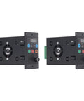 2 Pack Motor VFD Inverter Converts Single Phase 176-264V Input To 3 Phase Output, 400W Variable Frequency Drive For Small Workshops, black control panel