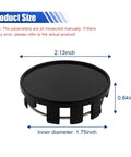 Upgrade Your Whip With These Slick Black Wheel Center Caps Providing Easy Snap Fit Mounting To Keep Rust Off Your Rim Hubs While Keeping Your Daily Driver Looking Tight On The Road. 2.13 inch black wheel center cap with 0.64 inch depth.