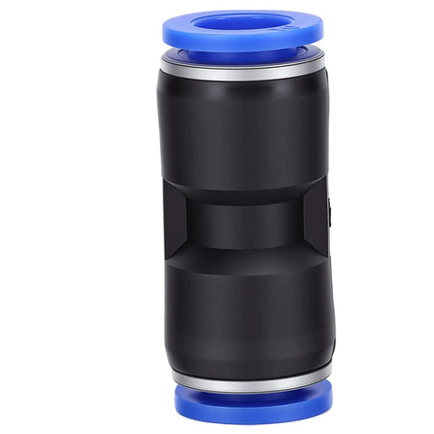Super Cool 80PC Push To Connect Air Fittings Kit With Quick Pneumatic Tube Adapters For 4-12mm OD PE PU PVC Nylon Tubing And PBT Line Hoses, black PBT fitting