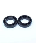 Pro Grade 6905 Thin Section Ball Bearing 25X42X9MM Pair Heat Defying Up To 500C showing sealed black bearings for industrial use.