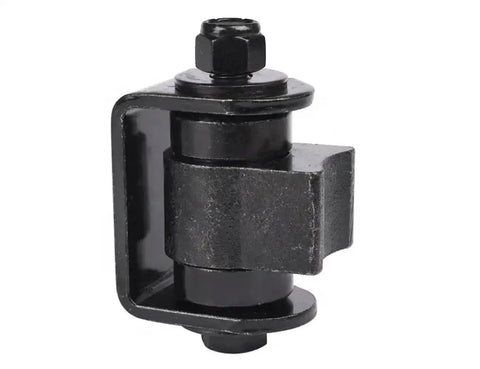 Beefy Built Heavy Duty Industrial Gate Hinges For Swing Gates Weld On To Large Iron Or Steel Vehicular Gates Up To 1100 Pounds Per Pair With Silent Operation And High Temperature Sealed Bearings Maintenance Free. Black weld-on steel gate hinge with sealed bearing and bolt.