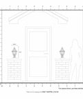 Outdoor Post Light With Clear Beveled Glass Shades In Polished Brass For Classic Curb Appeal Handcrafted Solid Brass Exterior Fixture With Traditional Design And Weather Resistant Durability, shown on porch pillars for size reference.