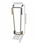 Two Wheel Hand Truck With Tubular Metal Frame For Moving Crates And Heavy Loads, Portable Cart With Durable Grip Handles, Easy Glide Wheels, Great For Hauling Boxes And Grocery Crates, 92 cm tall