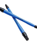 Silicone Mini Glue Brush 2-Pack for Woodworking and DIY Crafts, Pro Grade Reusable Precision Glue Applicators with blue handles.