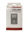 Front view of LiftMaster 886LMW packaging for Security Plus 2.0 WiFi Motion Detecting Control Panel with Automatic Lighting.