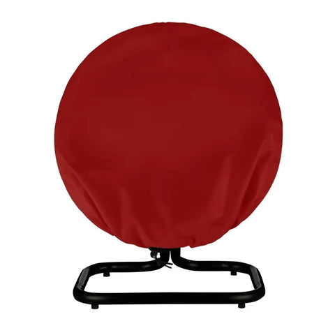 Heavy Duty Claret Red Fan Cover Built Like A Tank For 24 Inch Round Pedestal Floor And Wall Mount Industrial Fans With Hella Sturdy Oxford Fabric Keeps Dust And Moisture Out No Sweat Ever on a 24-inch fan