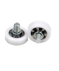 Ten Pack Drawer Bearing Wheels Set For Smooth Sliding, M6x26x7mm Drawer Rollers, White Replacement Parts, DR26 Series