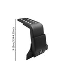 Heavy Duty Universal Roof Rack Bracket for Gutter Mounts 10cm Clamp On Car Roof Rack Hardware in black carbon steel, side view