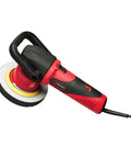 Pro Grade Dual Action Polisher Buffer For Cars And Boats With 20ft Power Cord, 2,500-6,500 OPM, Red And Black, top view