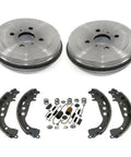 Heavy Duty Rear Brake Drum Shoes For Scion Xa And Xb Years 2004 Through 2006 Featuring Non Asbestos Organic Friction Linings In A Full Left Right Set Built Tough And Fits Dead On with included hardware.