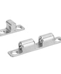 Heavy Duty 316 Stainless Steel Door Catch With Wall Protection For Boat Cabinet And Rv Motorhome Cupboards shown in a polished finish.