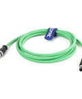 Industrial M12 D Code 4 Pin To M8 A Code 4 Pin Sensor Cable Shielded High Flex IP67 For PLC I O Systems 2m length green cable