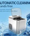 Countertop Ice Maker With Slick Remote Control And Hassle Free Self Cleaning Yields Fast Spherical Cubes In A Snap with lid open