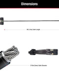 Heavy Duty Steel Cable Lock 2 Pack with Keys for Trail Cams Kayaks Bikes Tools and Outdoor Gear Anti Theft Adjustable Locking Cable