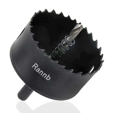Rannb 70mm bi-metal hole saw with triangle shank and pilot drill