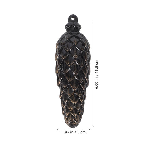 Two Pack Cuckoo Clock Weights With Chains For Mechanical Pendulum Movement Replacement Parts shown, single weight with dimensions in black