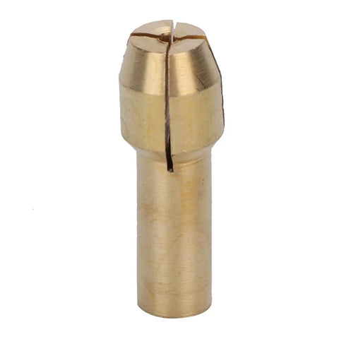 Close-up of single piece from Mini Brass Collets Set 10 Pack For Electric Grinders And Rotary Tools Durable Precision Clamping