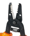 Insulated Wire Stripper And Cutter For 10-18 AWG Solid Wire 1000V Rated, Spring Loaded, Narrow Head, Self Opening, Close-up View