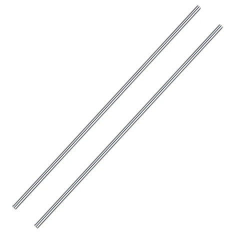 Two Pack Eight By 650mm Steel Linear Motion Rod Shaft For 3D Printers And DIY Projects, Smooth Straight Guide Rods For CNC Machines