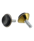 Heavy Duty M6 Screw On Furniture Levelers And Table Leg Extenders Top Shelf Adjustable Riser Feet smooth black and gold finish