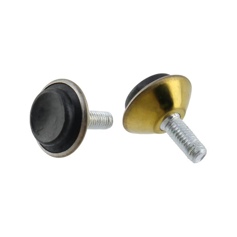 Heavy Duty M6 Screw On Furniture Levelers And Table Leg Extenders Top Shelf Adjustable Riser Feet smooth black and gold finish