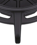 Close-up of Heavy Duty 10L Oil Drain Pan With Big Capacity Black PP Plastic For Car Lube Job showing pattern and texture.