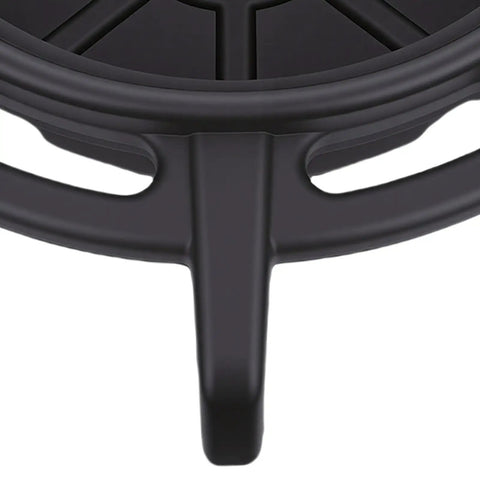 Close-up of Heavy Duty 10L Oil Drain Pan With Big Capacity Black PP Plastic For Car Lube Job showing pattern and texture.