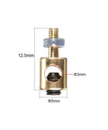 RC Plane Push Rod Connectors Linkage Stoppers Copper 3mm Hole 5mm Body 12.5mm Total Length 5 Pack Fits 2.7mm To 3.0mm