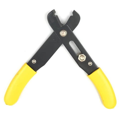 5 Inch Wire Stripper And Cutter With Self Opening Cushioned Grip Handles For 8 To 30 Gauge Wire Adjustable Stopper