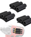 Universal Drill Bit Holder Set For Impact Drivers And Drills Three Piece Sleeve Organizer with nano adhesive