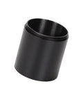 Aluminum M48x0.75mm Thread Extension Tube For Astrophotography And Terrestrial Viewing, black aluminum tube angled view