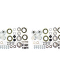 7,000 Lb Trailer Axle Electric Brake Kit with 12 Inch by 2 Inch TruRyde Hub and Drums, electric backing plates, hardware set.