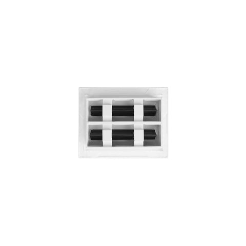 6x4 White Modern AC Vent Cover With Decorative Linear Slot Diffuser for ceiling or wall installation