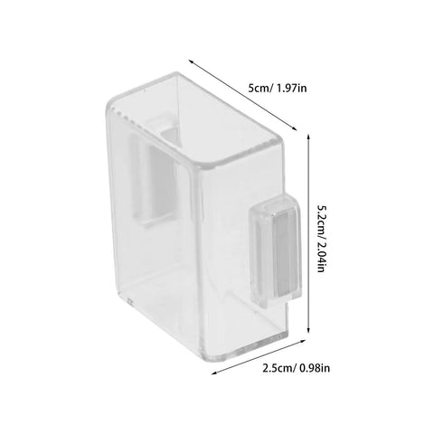 Dustproof Plastic Push Button Switch Cover for Industrial Control Panels and Outdoor Equipment Protective Button Guard Shield for Emergency Stop Start Button and Push Switch Guards, 5x5.2x2.5cm plastic