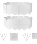 White 30 Foot Landscape Edging Kit With 30 Stakes For Lawn And Flower Bed Borders No Fuss Easy DIY Border System components