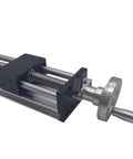 Beefy Work Bench Linear Guide With Manual Sliding Table 100 To 500 mm Stroke Ballscrew SFU1610 Handwheel Stage Close-Up