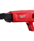 Side view of Beefed Up Refurbished Collated Magazine For Electric Nail Gun With Adjustable Screw Length Tested And Repaired